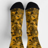 Chaussette Motif Triangle Orange Marron (Haut)