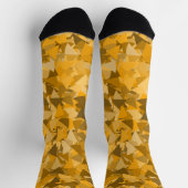 Chaussette Motif Triangle Orange Marron (Haut)
