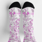 Chaussette Motif Triangle Rose Violet (Haut)