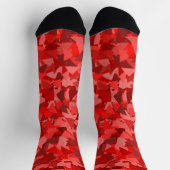 Chaussette Motif Triangle Rouge (Haut)