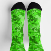 Chaussette Motif Triangle Vert (Haut)