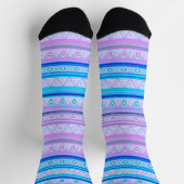 Chaussette motif tribal ethnique géométrique d'Amérindien (Haut)