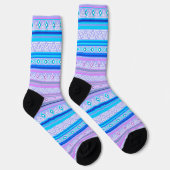 Chaussette motif tribal ethnique géométrique d'Amérindien (Droite)