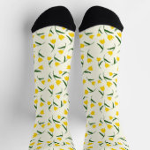 Chaussette Motif Tulipe Jaune (Haut)