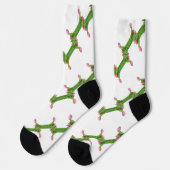 Chaussette Motif tulipe rose (Gauche)