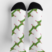 Chaussette Motif tulipe rose (Haut)