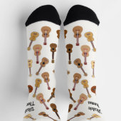Chaussette Motif Ukulele avec nom (Haut)