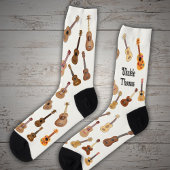 Chaussette Motif Ukulele avec nom
