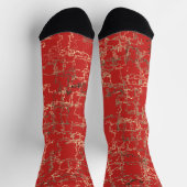 Chaussette Motif unique rouge COOL (Haut)
