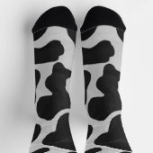 Chaussette Motif Vache Noir et Blanc (Haut)