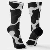 Chaussette Motif Vache Noir et Blanc (Angulaire)
