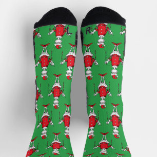 Chaussette Motif vert de Noël Grinch vintage