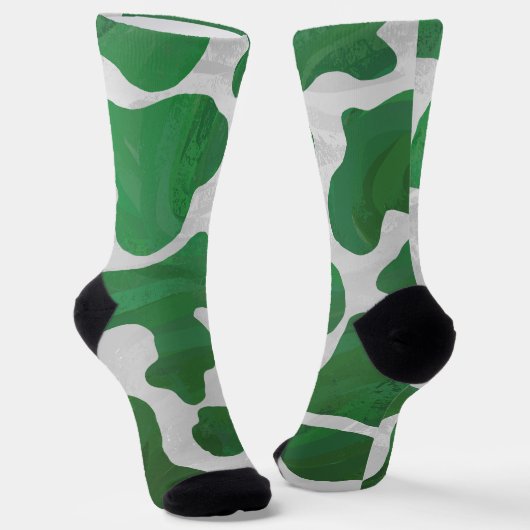 Chaussette Motif vert et blanc (Angulaire)