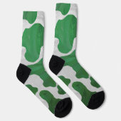 Chaussette Motif vert et blanc (Droite)