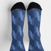 Chaussette Motif vibrant bleu (Haut)