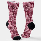 Chaussette Motif vibrant multicolore rose (Angulaire)
