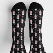 Chaussette Motif Vin Rosé (Haut)