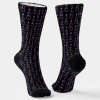 Motif violet - violet et noir
