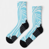 Chaussette Motif Zèbre Bleu (Gauche)