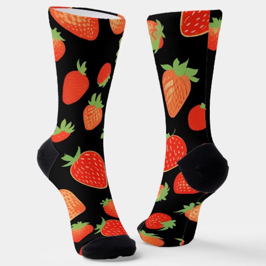 Chaussette Motifs de fraises (Angulaire)