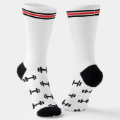 Chaussette Motivation Haltères Sport (Angulaire)
