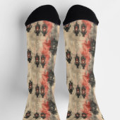 Chaussette Motos aquarelle, motards, course, motocycli (Haut)