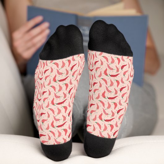 Chaussette Mouchoirs chiliens mignons sur chaussettes roses (Fond)