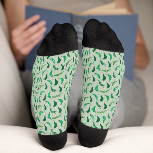 Chaussette Mouchoirs chiliens mignons sur des chaussettes ver (Fond)