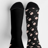 Chaussette Mrs. Bride Lips & Pearls Stylish Chic Wedding Gift (Haut)