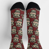 Chaussette Mugs de cacao avec Motif Marshmallow (Haut)