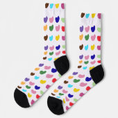 Chaussette Multi couleurs de Jelly Beans (Gauche)
