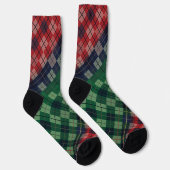 Chaussette Multicolored PNW Grunge Plaid Design (Droite)