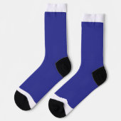 Chaussette mur bleu avec horloge (Gauche)