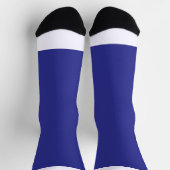 Chaussette mur bleu avec horloge (Haut)