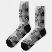 Chaussette Musée océanographique de Monaco vintage (Gauche)
