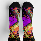 Chaussette Musicien Abstrait jouant à la trompette (Haut)