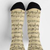 Chaussette Musique Antique Sheet (Haut)