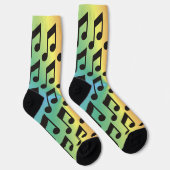 Chaussette Musique colorée Note Chaussettes d'équipage (Droite)