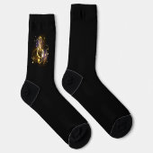 Chaussette Musique de clé de sol en or (Droite)