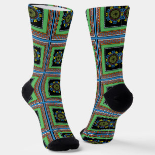 Chaussette MVB Mexicaine Monogramme Accent Design de bordure