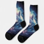 Chaussette Mystic Moon Wolf Guardian (Gauche)