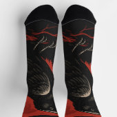 Chaussette Mystic Raven Under the Blood Moon – Dark Fantasy  (Haut)
