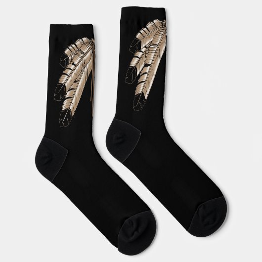 Chaussette Native Art Socks Eagle Fathers Socks Customized (Droite)