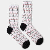 Chaussette Naughty Devil Old English Sheepdog (Gris 1) (Droite)