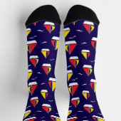 Chaussette Navire de croisière marine Blue Nautical (Haut)