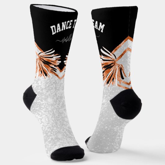 Chaussette Né à Cheer / Danse - Chaussettes orange (Angulaire)