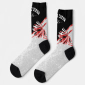 Chaussette Né à Cheer / Danse - Chaussettes rouges (Gauche)