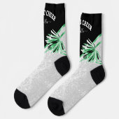 Chaussette Né à Cheer / Danse - Chaussettes vertes (Gauche)