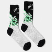 Chaussette Né à Cheer / Danse - Chaussettes vertes (Droite)