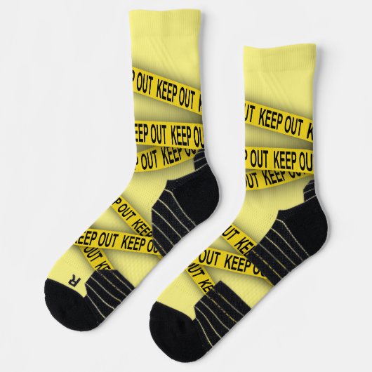 Chaussette Ne pas rester à l'écart ne pas traverser la bande  (Gauche)